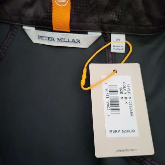 PETER MILLAR Fuse Elite Brushstroke Camo Vest Gilet Black Men’s Sz M MSRP $200 - Picture 5 of 6